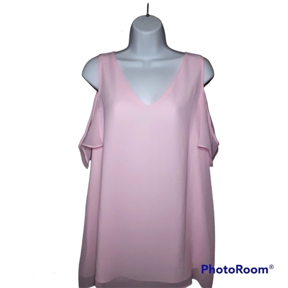 Ricki's Cold Shoulder Blouse Pink Size 14 - Picture 1 of 5